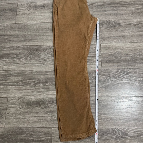 Banana Republic Men Khaki Corduroy 100% Pima Cotton  Straight Leg Pants Sz 36x34 - Picture 14 of 16
